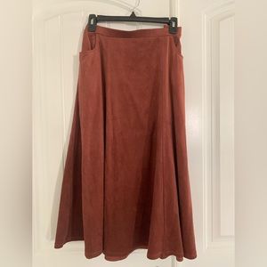 Faux Suede skirt